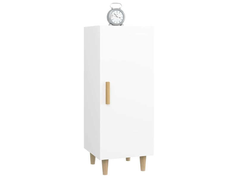  Buffet - bahut - meuble de rangement blanc 34,5x34x90 cm bois d'ingénierie  - Conforama E