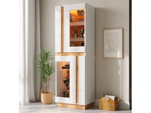 Vitrine coloris bicolore  MAISENTIEL  - 60 cmx180 cm