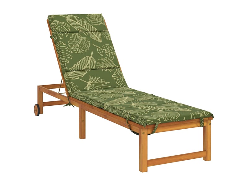 Coussin de transat, coussin pour bain de soleil gemert 100 % polyester modèle feuille cf56157 - Conforama C