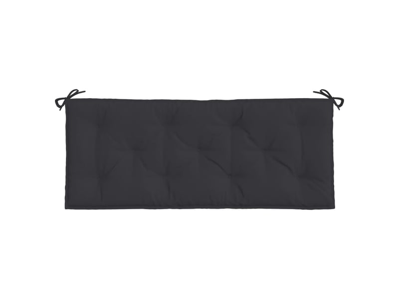  Lot de 2 coussins de banc jardin, coussins d'assise noir 120x50x7 cm tissu oxford cf58731  - Conforama E