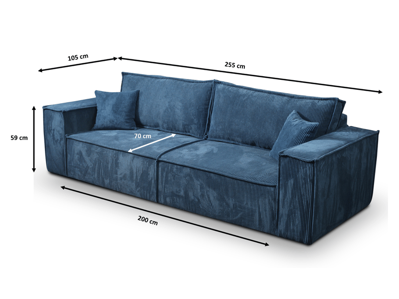  Canapé convertible mille verte olive  - Conforama E