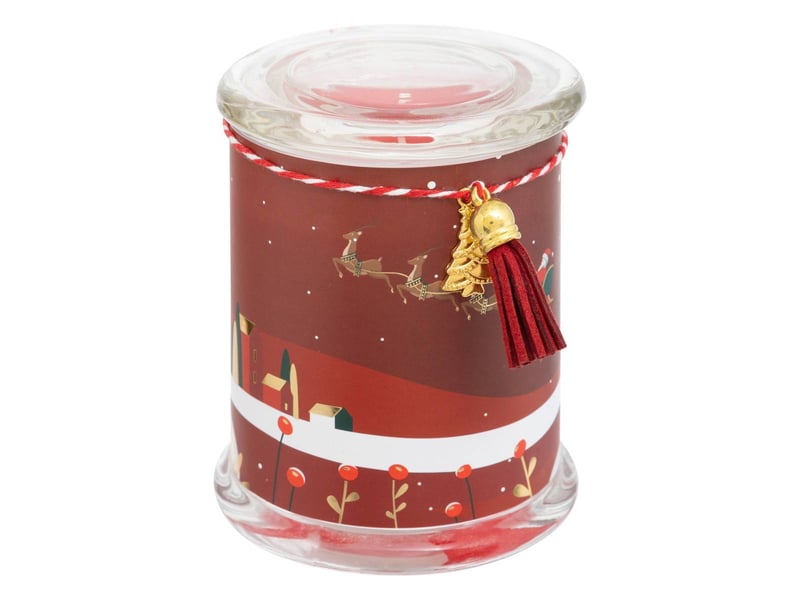  Bougie parfumée imprimée 265g pot verre assorti  - Conforama C
