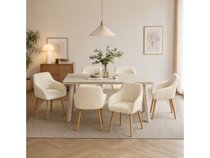 Ensemble table rectangulaire  6 chaise(s)  <strong>GOEURVANT</strong> <strong></strong> 