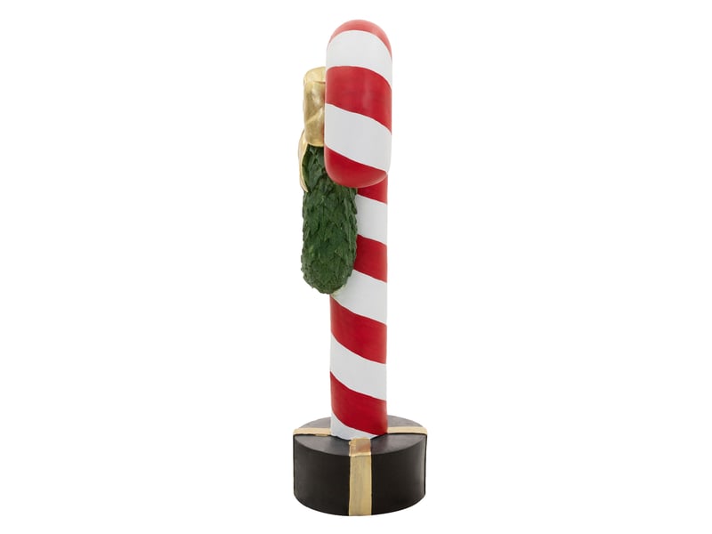 Ecd germany figurine sucre d’orge avec éclairage led, 68 cm, canne à sucre sur pied avec couronne et nœud doré, bâtonnet lumineux à piles, décoration de noël, déco pour le salon et les fêtes ECD Germany GmbH - Conforama D