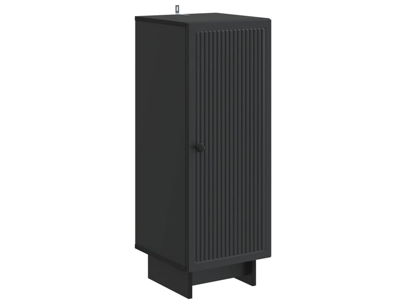 Buffet - bahut - meuble de rangement noir 33 x 34,5 x 90 cm bois d'ingénierie  - Conforama A