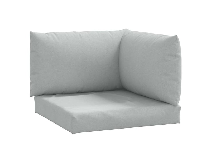  Lot de 3 coussins de palette, coussins de canapé gris clair mélangé tissu cf59672  - Conforama A