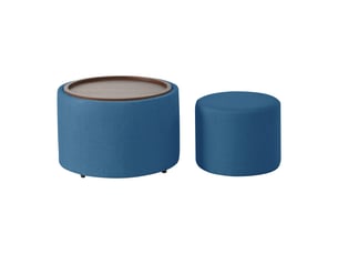 Pouf / repose pied <strong></strong> <strong></strong> bleu