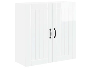 Meuble mural de cuisine, armoire de cuisine blanc brillant 80x31x80cm shl1049