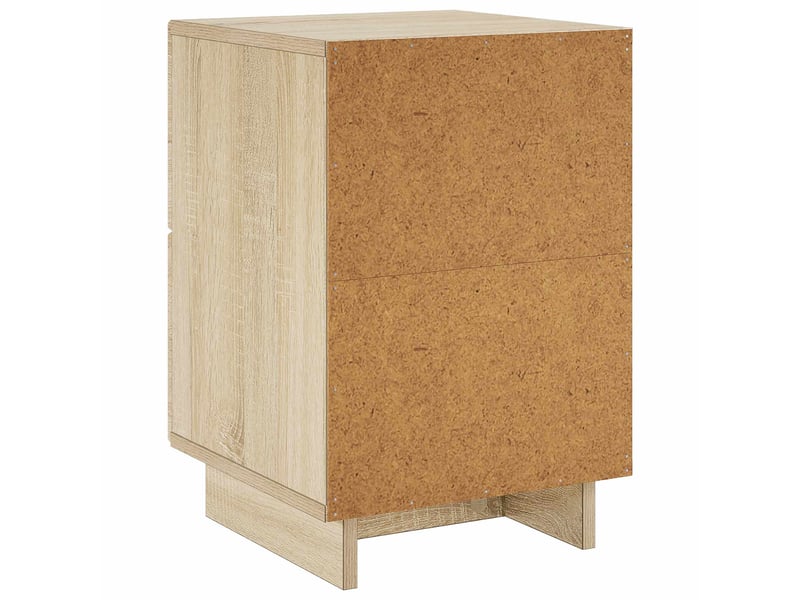 Table de chevet - cabinet de chevet - table de nuit 2 pièces chêne sonoma 33,5 x 34,5 x 50 cm  - Conforama E
