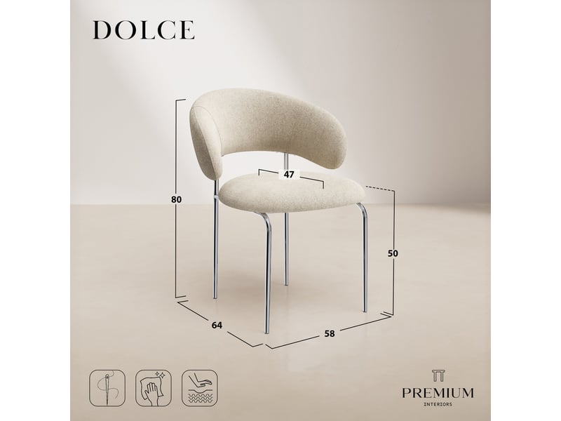  Chaises en tissu tramé toucher doux noir dolce AC22TDN - Conforama C