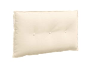 Coussin de dos, coussin de dossier crème 80 x 50 cm tissu en velours côtelé cf54641