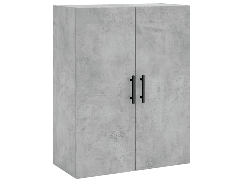  Buffet haut - bahut - meuble de rangement gris béton 69,5x34x180 cm bois d'ingénierie  - Conforama E