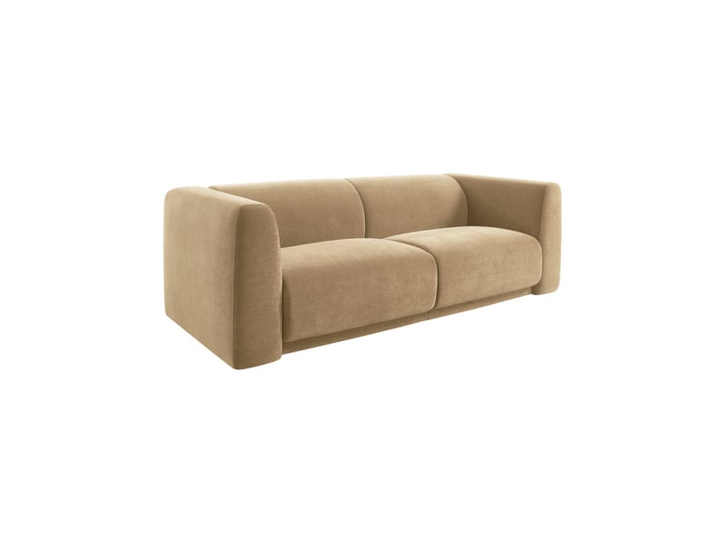  Canapé 3 places tissu taupe clair - kosmo  - Conforama A