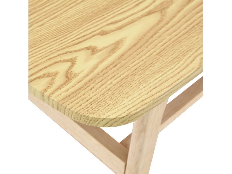  Table basse 100x48x42,5 cm rangement 2 niveaux bois coloris bois  - Conforama D