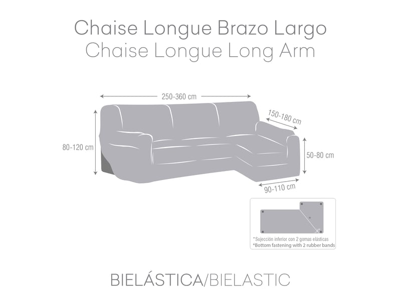 Housses de canapé méridienne salsa premium pour angle droit (m0) c0  - Conforama D