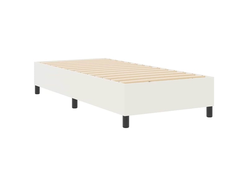  Lit simple- lit adulte -  cadre de lit plateforme crème 80 x 200 cm  - Conforama A