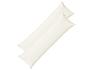 Lot de 2 coussins avec oreiller, coussins décoratifs houten blanc lin synthétique cf51122