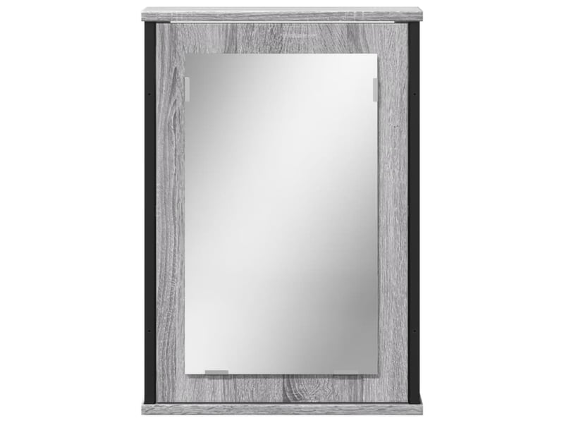  Armoire à miroir de salle de bain sonoma gris bois d’ingénierie shl2778  - Conforama D