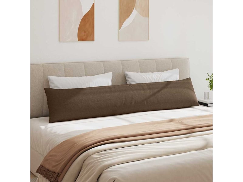  Lot de 2 coussins de canapé, coussins décoratifs tissu marron 200 x 40 cm cf58899  - Conforama D