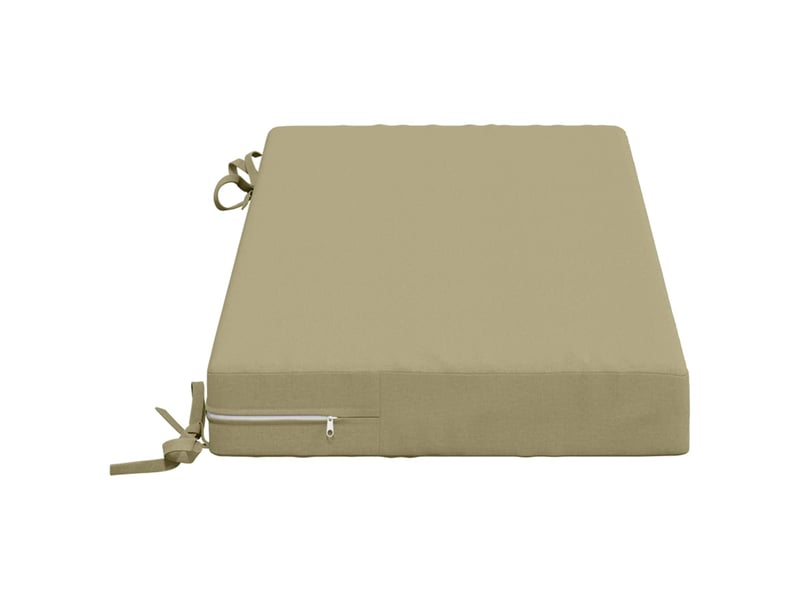 Coussin de banc, coussin d'assise, coussin de canapé soest 100 % polyester vert clair 60 x 40 x 8 cm cf53709 - Conforama D