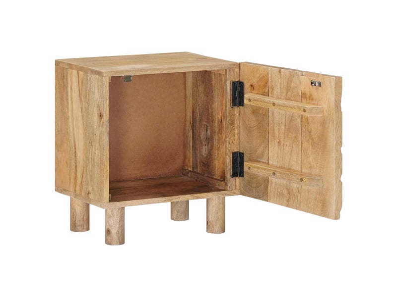  Table de chevet - cabinet de chevet - table de nuit faite main marron teck 40 x 30 x 45 cm  - Conforama A