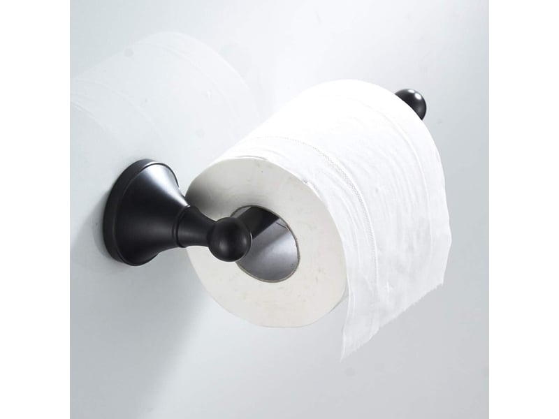  Porte-papier toilette laiton salle de bain porte rouleau toilette mural, bronze frotté à l'huile  - Conforama E