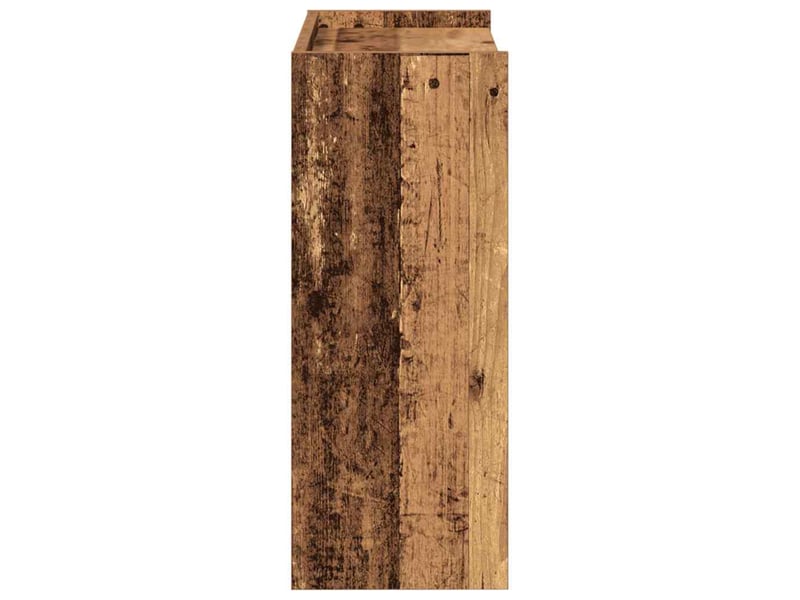  Meuble à chaussures, étagère à chaussures vieux bois 60x25x62 cm bois d'ingénierie  - Conforama E