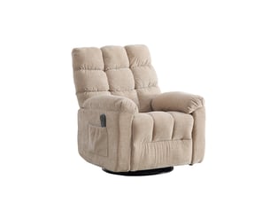 Fauteuil relax électrique RAELUNYI Cuir / Tissu noir