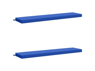 Lot de 2 coussins de banc, coussins d'assise soest 100 % polyester bleu royal cf57151