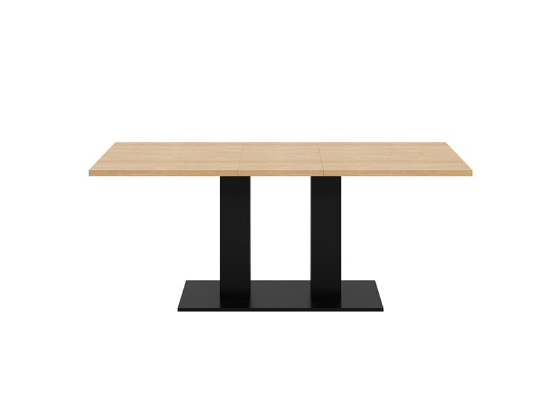 Table extensible rectangulaire 140-180 x 70 cm, pour 6-8 personnes, naturel - Conforama A
