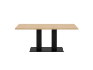 Table extensible rectangulaire 140-180 x 70 cm, pour 6-8 personnes, naturel