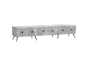 Meuble tv coloris gris 147 cm <strong></strong> <strong></strong>