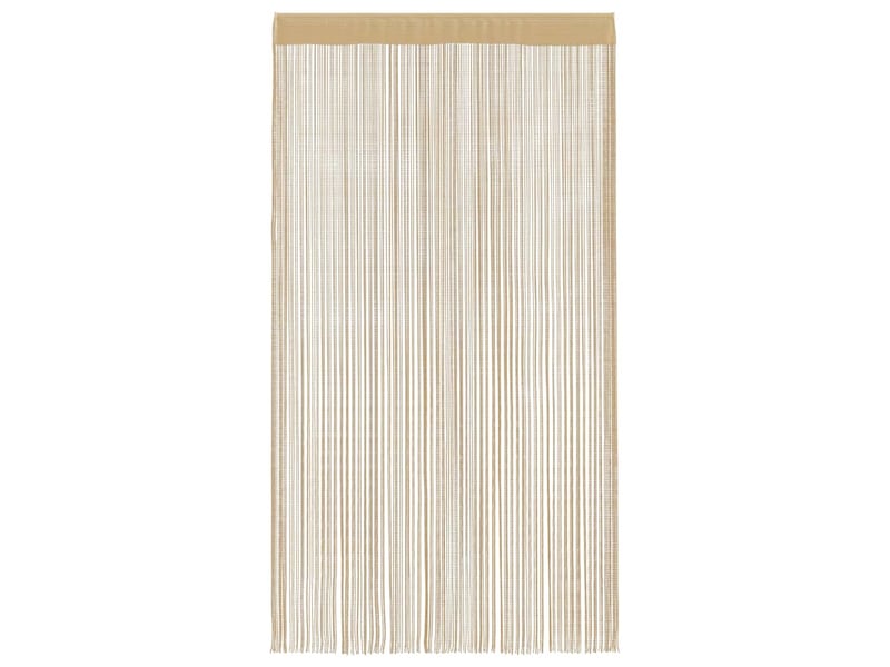  Lot de 2 rideaux en fils, rideau de porte 100 x 250 cm beige cf43836  - Conforama D
