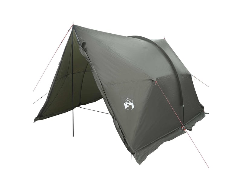  Tente de camping, tente avec auvent résistante à l'eau vert armée  - Conforama A