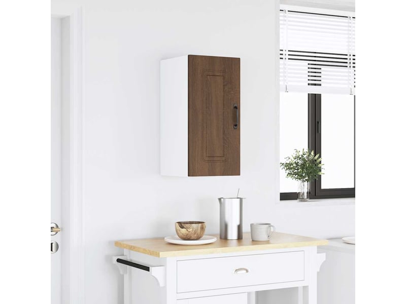  Armoire murale de cuisine kalmar chêne marron bois d'ingénierie shl2139  - Conforama B