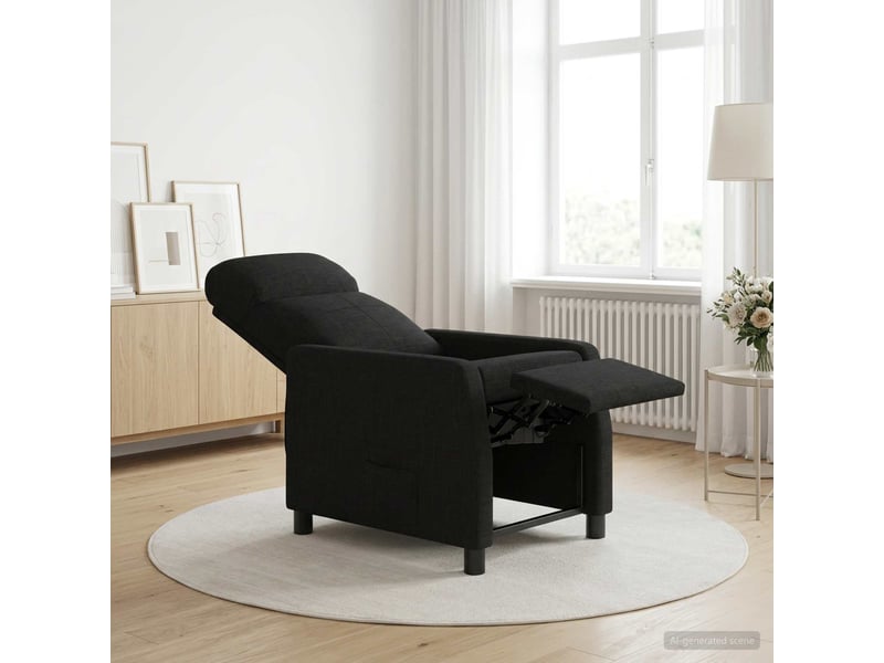 Vidaxl fauteuil inclinable noir tissu - Conforama B