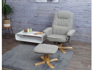 Fauteuil relax manuel   Tissu gris