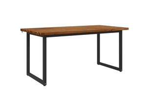 Table à manger, table de salle à manger carrée 160x70x75 cm bois d'acacia massif shl94808