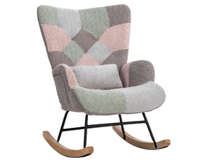 Fauteuil fixe OKMYHOME Velours multicolore vendu A l'unité