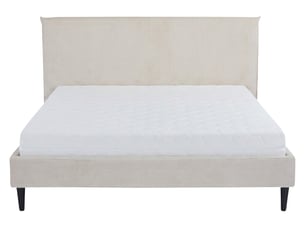 Lit 2 places 160x200 cm   QUEPOS coloris CREAM / BEIGE