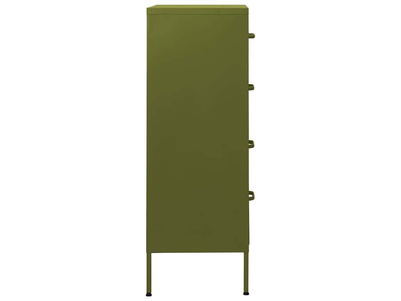  Commode, armoire à tiroirs bureau vert olive 80x35x101,5 cm acier  - Conforama D