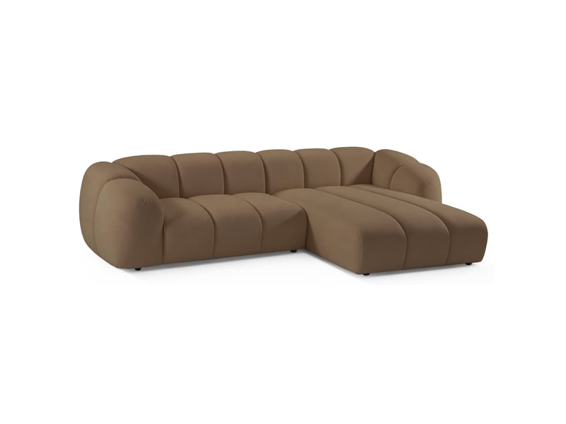 Selsey millma - canapé d'angle - 300 cm - velours brun clair Millma - Conforama A