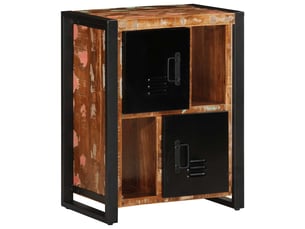 Buffet - bahut - meuble de rangement multicolore 55x35x70 cm bois massif récupération