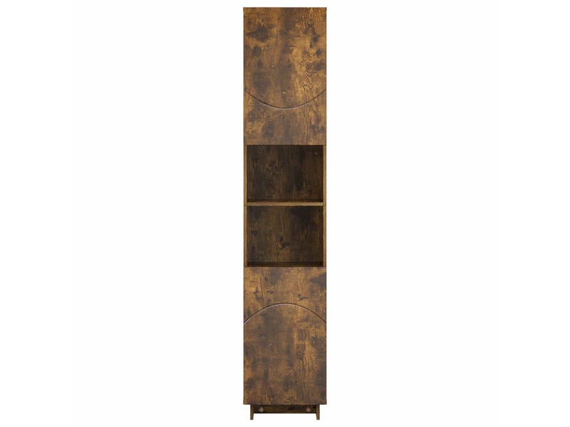 Meuble de rangement salle de bain chêne fumé 36.5x38x180 cm - Conforama D