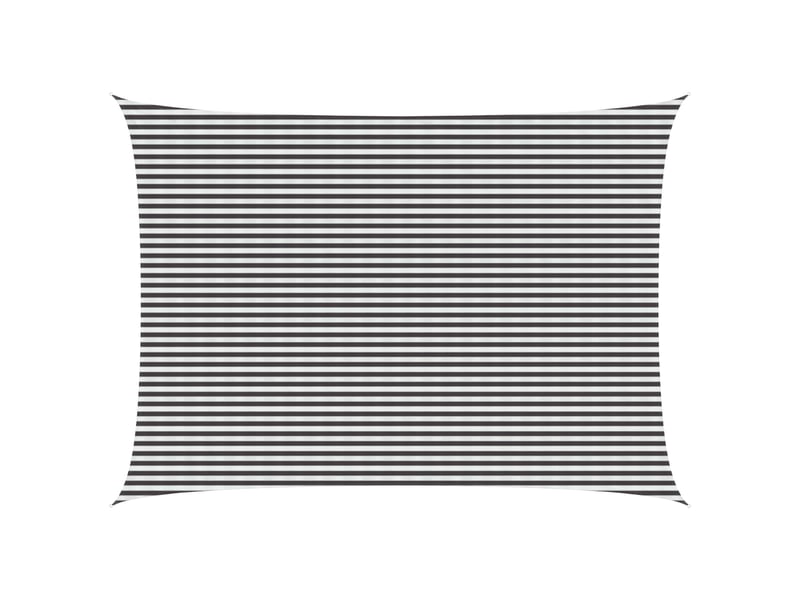  Voile d'ombre - voile d'ombrage - voile parasol 5 x 7 m hdpe rectangulaire anthracite et blanc  - Conforama B