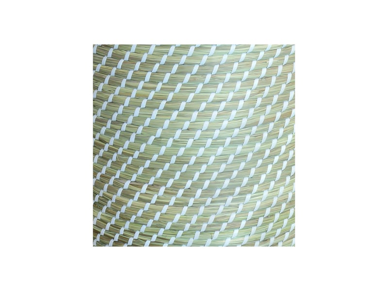 Panier à linge phuket en jonc de mer naturel tressé blanc 40 x 40 x 50 cm 32674 - Conforama D