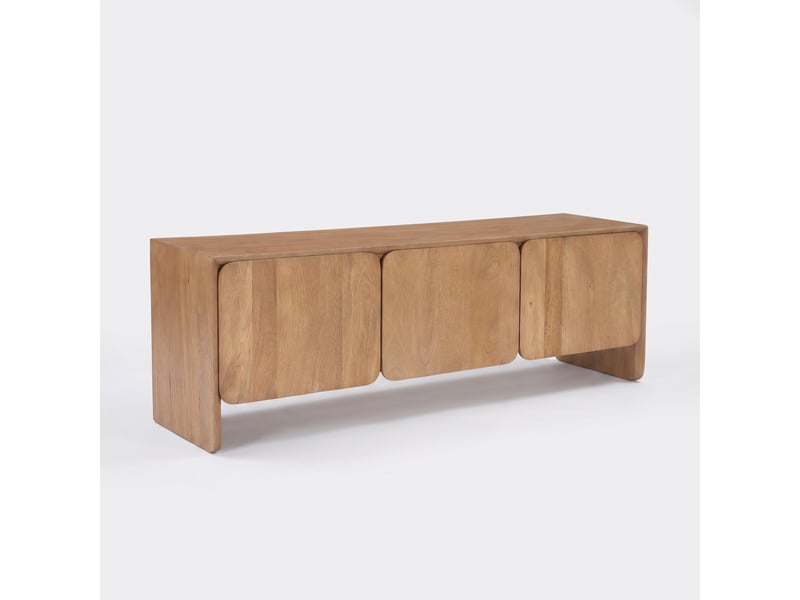  Meuble tv en bois de manguier marron clair-achille Achille - Conforama E