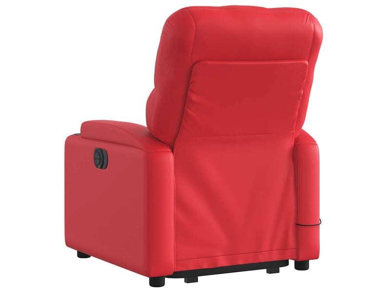  Fauteuil inclinable de massage, fauteuil relax rouge similicuir shl89857  - Conforama E
