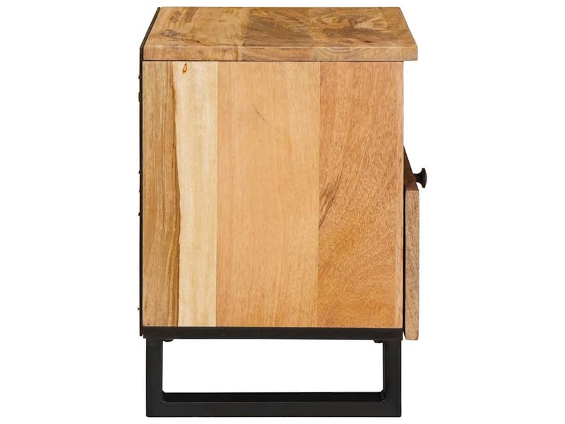  Table de chevet - cabinet de chevet - table de nuit 2 pièces naturel 40 x 33 x 46 cm  - Conforama E