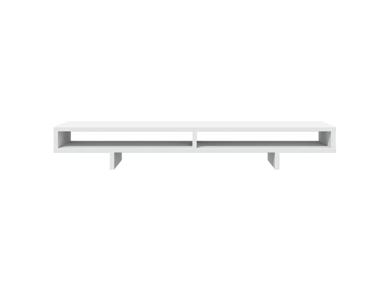  Support de moniteur table meuble bureau 100 x 27 x 15 cm bois d'ingénierie blanc 02_0044837  - Conforama B